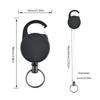 Anti-theft Telescopic Keychain Retractable Hook Keychain Burglar Chain Keyholder Tactical Keyring Accessories 60cm