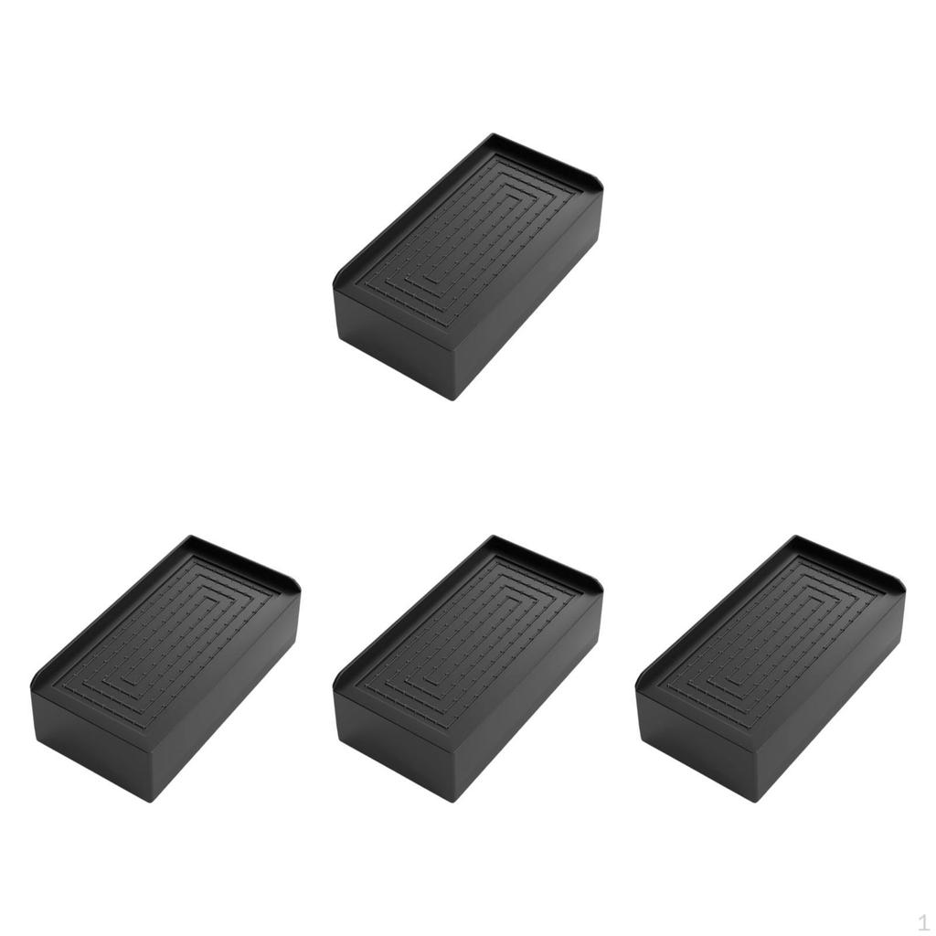 4 Pack Furniture Elevators Rectangle Bed Lifting Blocks Heavy Duty Sofa for Desk Washing