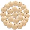COLORBIRD Wood Beads Handmade Accessories Parts Crafts Necklaces Craft Supplies Bead Accessories (25mm 25pcs)