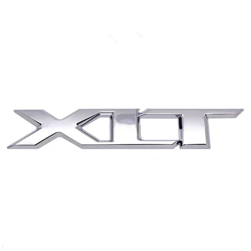 XXUI3 3D Metal Chrome Red Black Logo XLT Emblem Car Badge Rear Trunk Decal For Ford RANGER XLT Stikcer Accessories