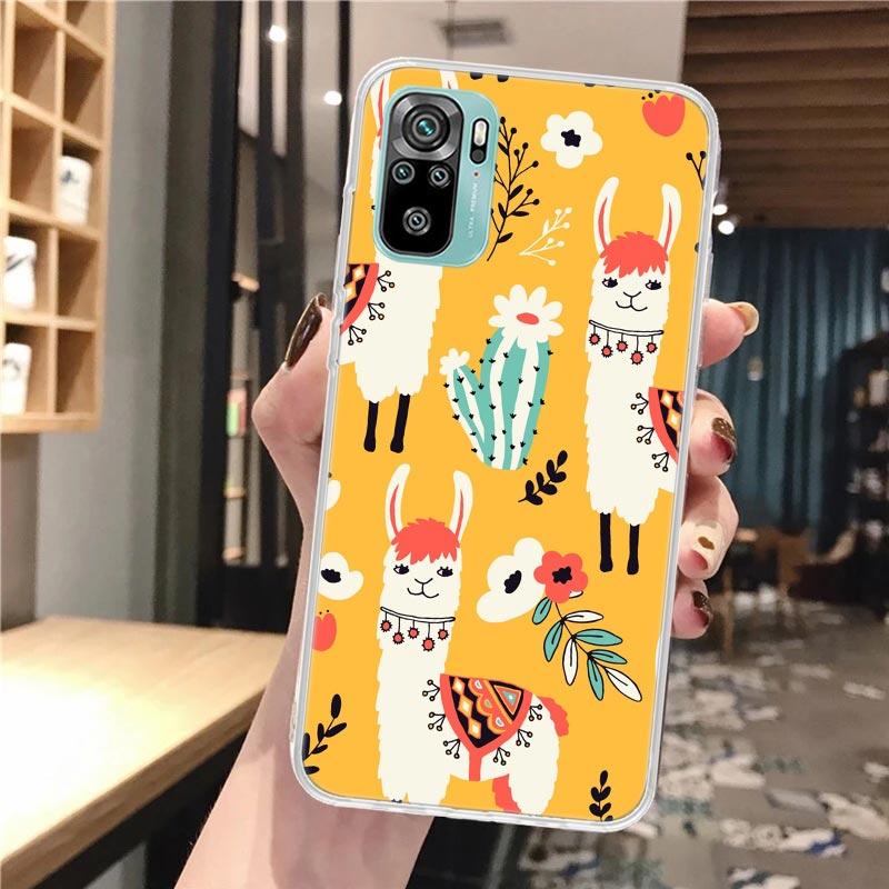 Lama Llama Alpacas Soft Phone Case For Xiaomi Redmi Note 12 12S 13 14 11 11S 10 Pro 10S 11T 11E Plus 14Pro Pattern Cover Note 12