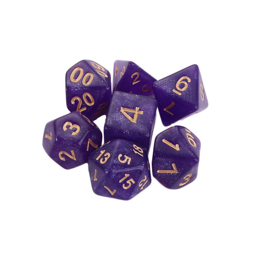 7 штук многогранных кубиков двух цветов, многогранные кубики, инструменты для развлечений для настольных игр в баре, ночном клубе