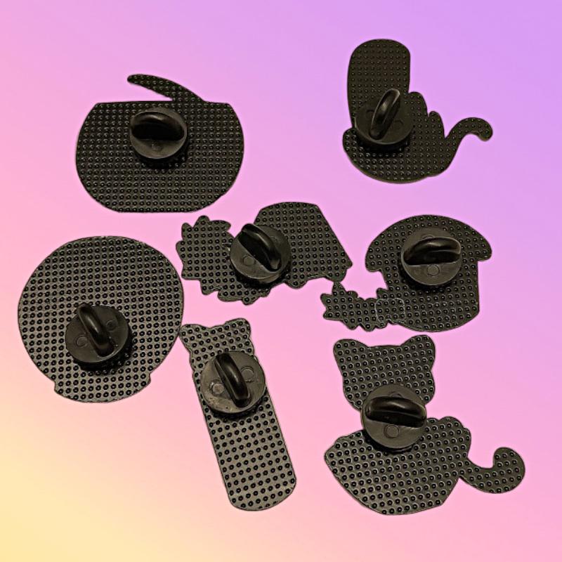 1 шт. Черный котенок одежда Декор милые значки значки на лацкан мультяшные животные ювелирные изделия подарки ювелирные аксессуары брошь кошка