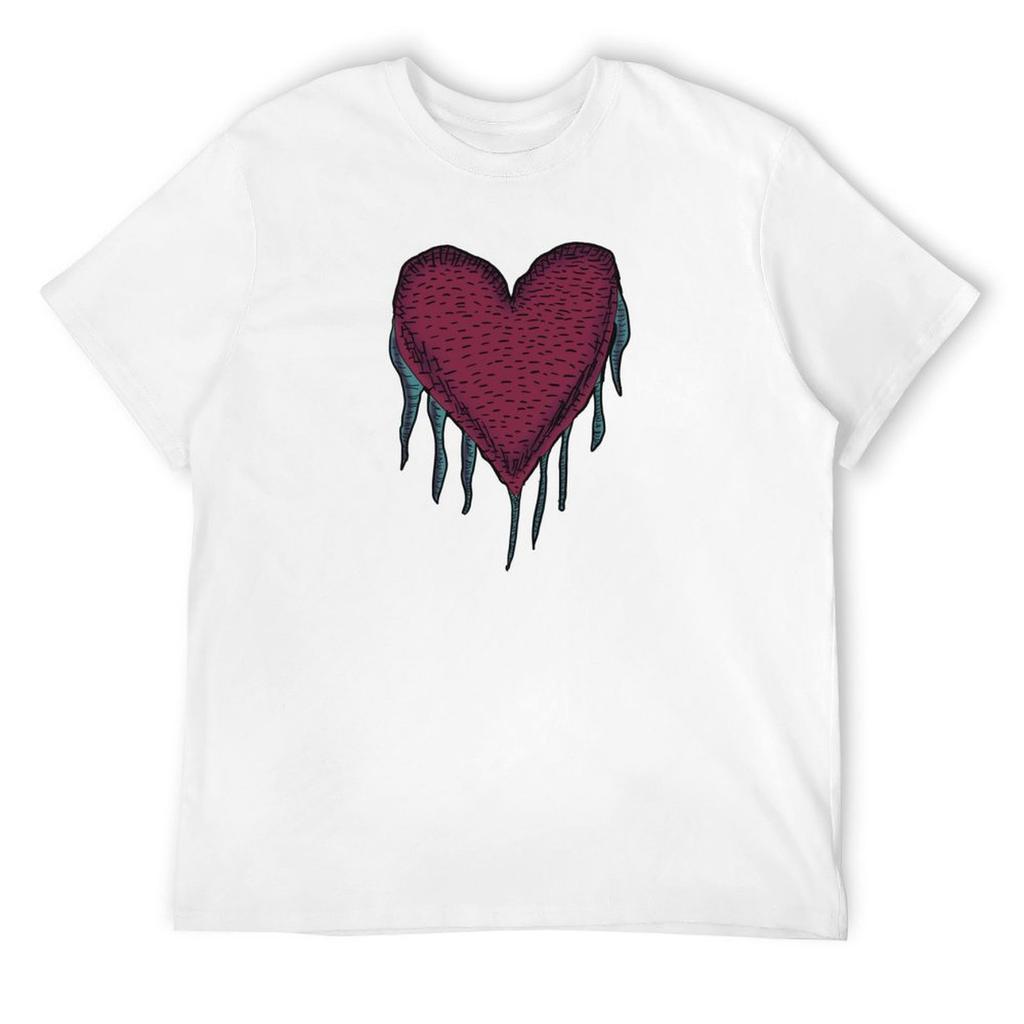 Ink Frozen Heart (Color) T-Shirt korean fashion oversizeds for a boy plus size clothes T-shirt men