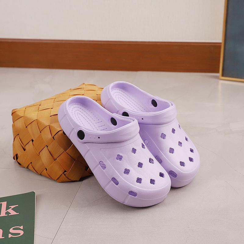 Женские летние пляжные шлепанцы из пены ЭВА: Универсальный двусторонний дизайн с отверстием для пальца