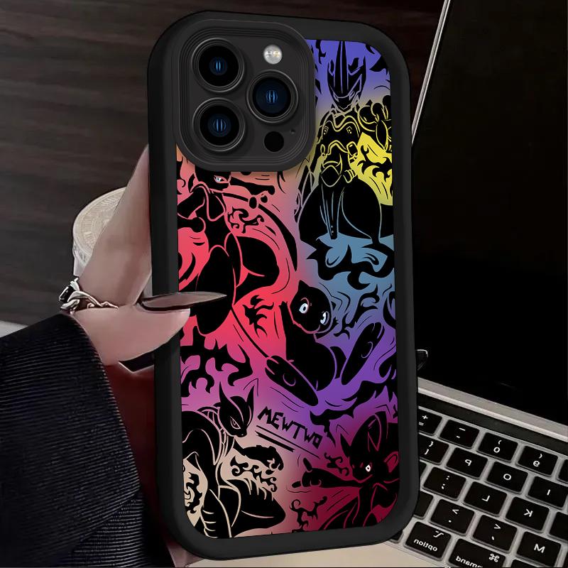 Матовый чехол для телефона P-Pokemon Gengar для iPhone 17 Air 16 16E 15 14 13 12 11 Pro Max X XS X S Max XR SE 2020 SE4 7 8 Силиконовый чехол