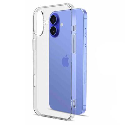 Прозрачный Ультратонкий Силиконовый Чехол для Телефона для IPhone 16 15 14 13 12 11 Pro Max Plus Mini Мягкая Задняя Крышка Прозрачный
