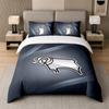 3Pcs Bedding SetDerby County Soft Bed Sheet and Two Pillowcases Home Bedroom Decor