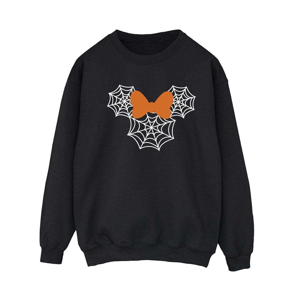 Disney Womens/Ladies Minnie Mouse Spider Web Head Sweatshirt
