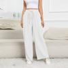 Women's Casual Pants Solid Color Drawstring Elastic Waist Pants With Pockets