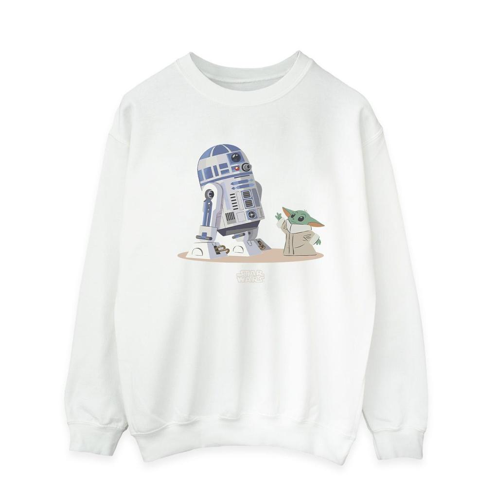 Star Wars Mens The Mandalorian R2D2 And Grogu Sweatshirt