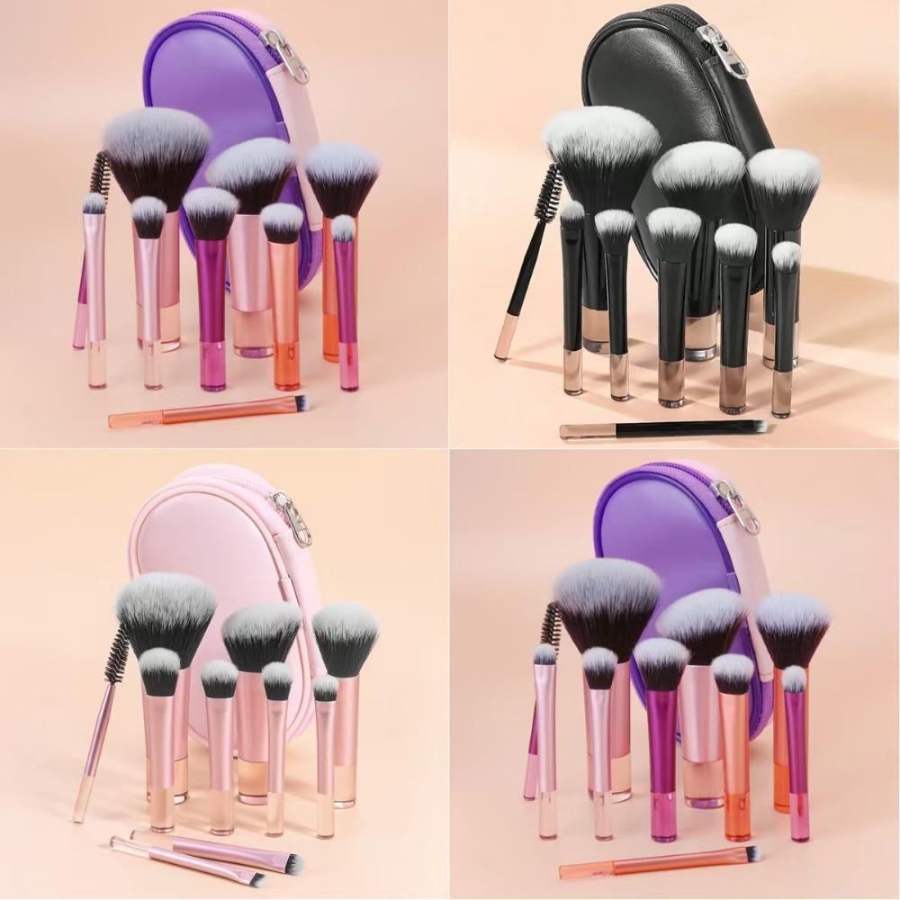 10pcs/set Soft Bristles Cosmetic Brush Professional Makeup Tool Durable Make Up Supplies