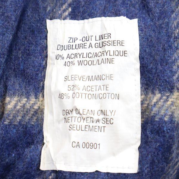 LONDON FOG Винтажное пальто 80-х годов с длинным рукавом и воротником из нержавеющей стали 10-M темно-синий система женское б/у