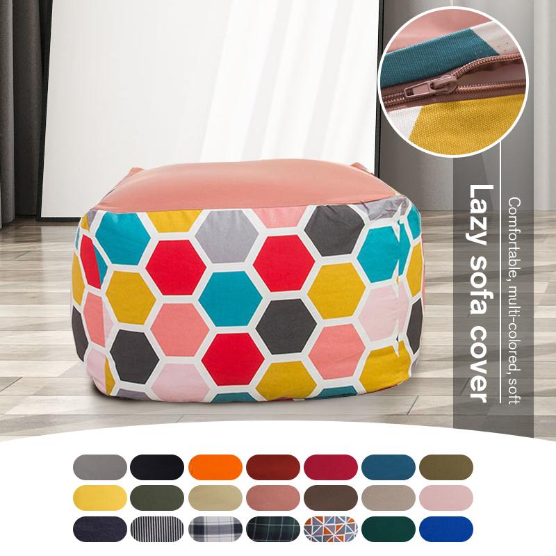 Чехол для дивана-мешка в японском стиле, мягкий, ленивый, уютный, одноместный, кресло, пуф, кушетка, татами, декор для гостиной