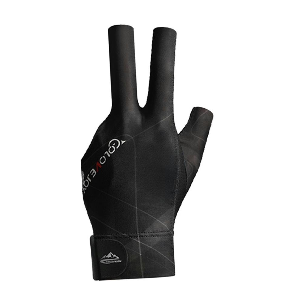 Перчатки для бильярда с открытыми пальцами, регулируемая наклейка, перчатки из полиэстера для снукера, портативные легкие многоразовые любительские тренировки