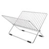 Stainless Steel Dish Rack X Shape Collapsible Dish Drainer Dish Drying Rack Kitchen Counter