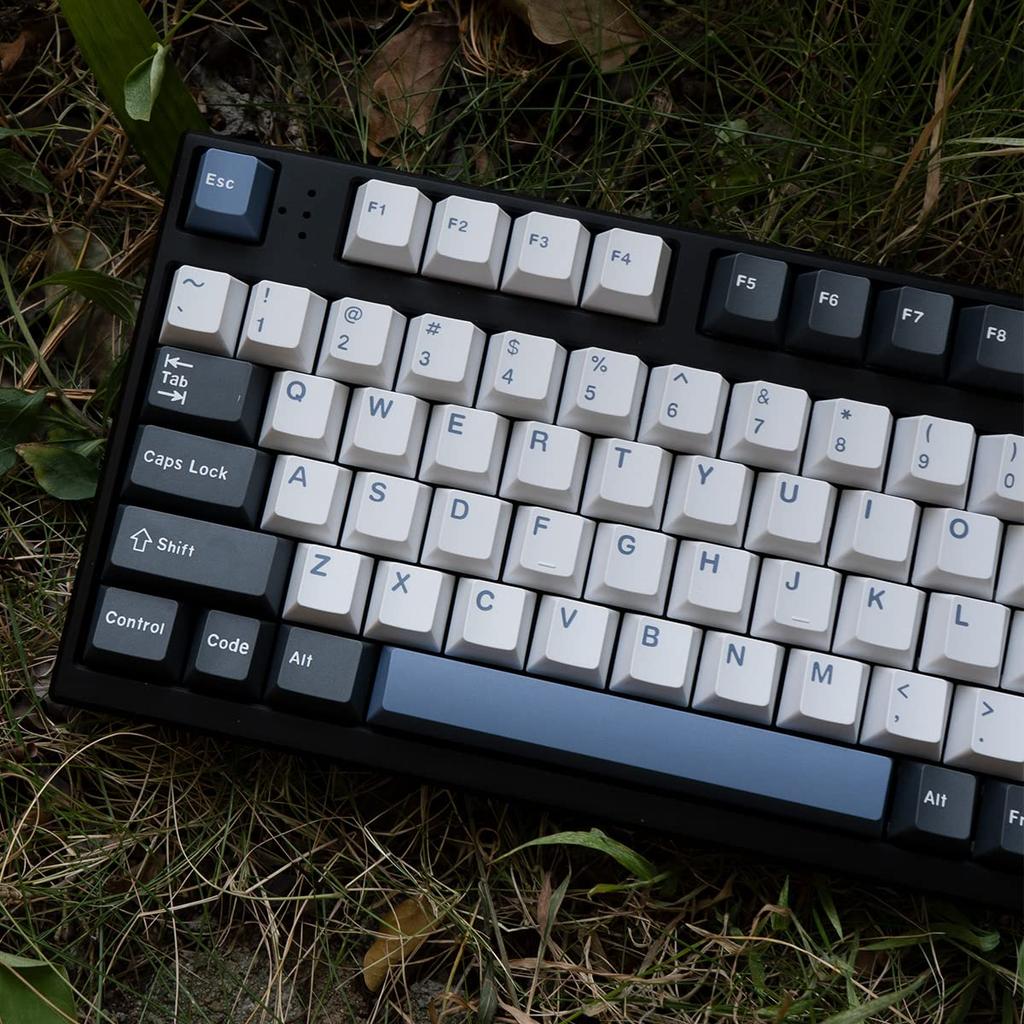 Arctic Blue White Keycaps Full Set 173 Keys Cherry Profile Doubleshot Custom Keycaps Cherry MX Gateron Kailh Box Switch Mechanical Gaming Gear