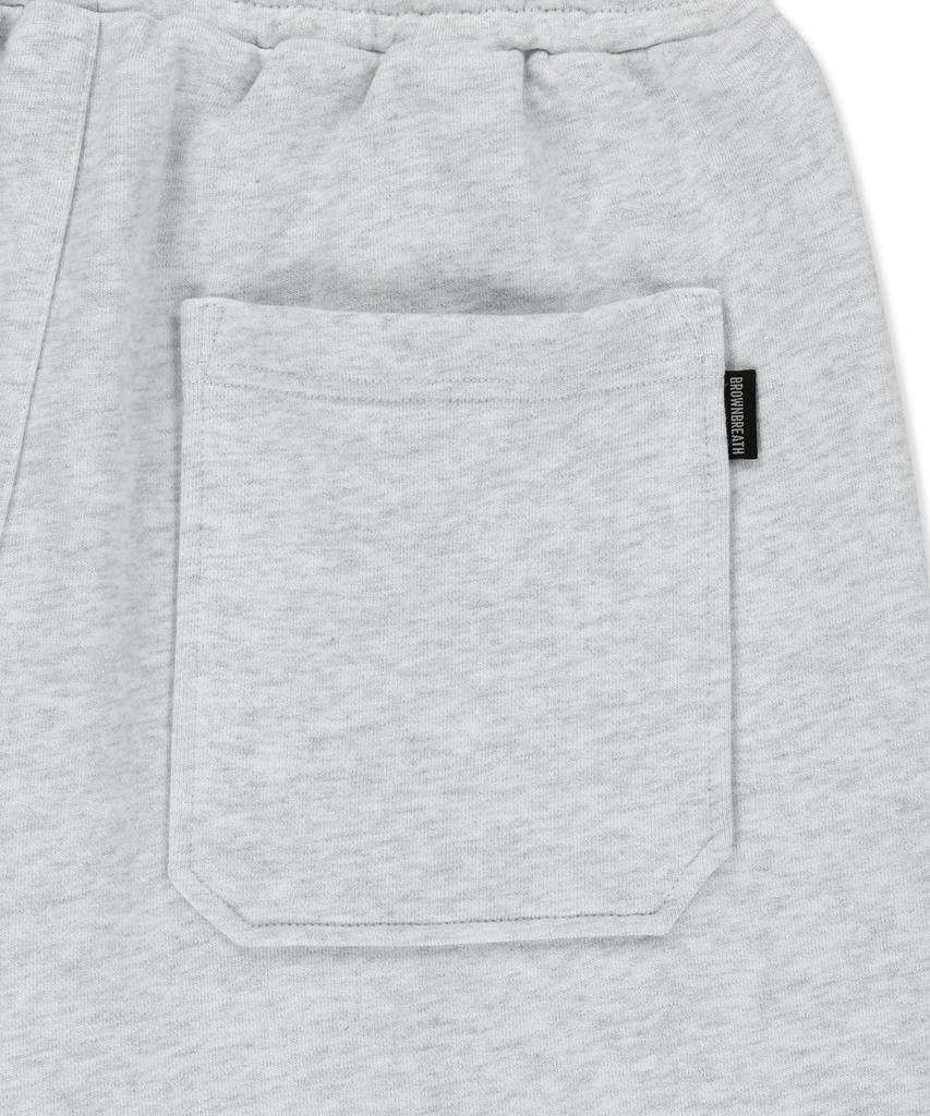 BROWNBREATH Tag Tuck Sweat Shorts - Ash