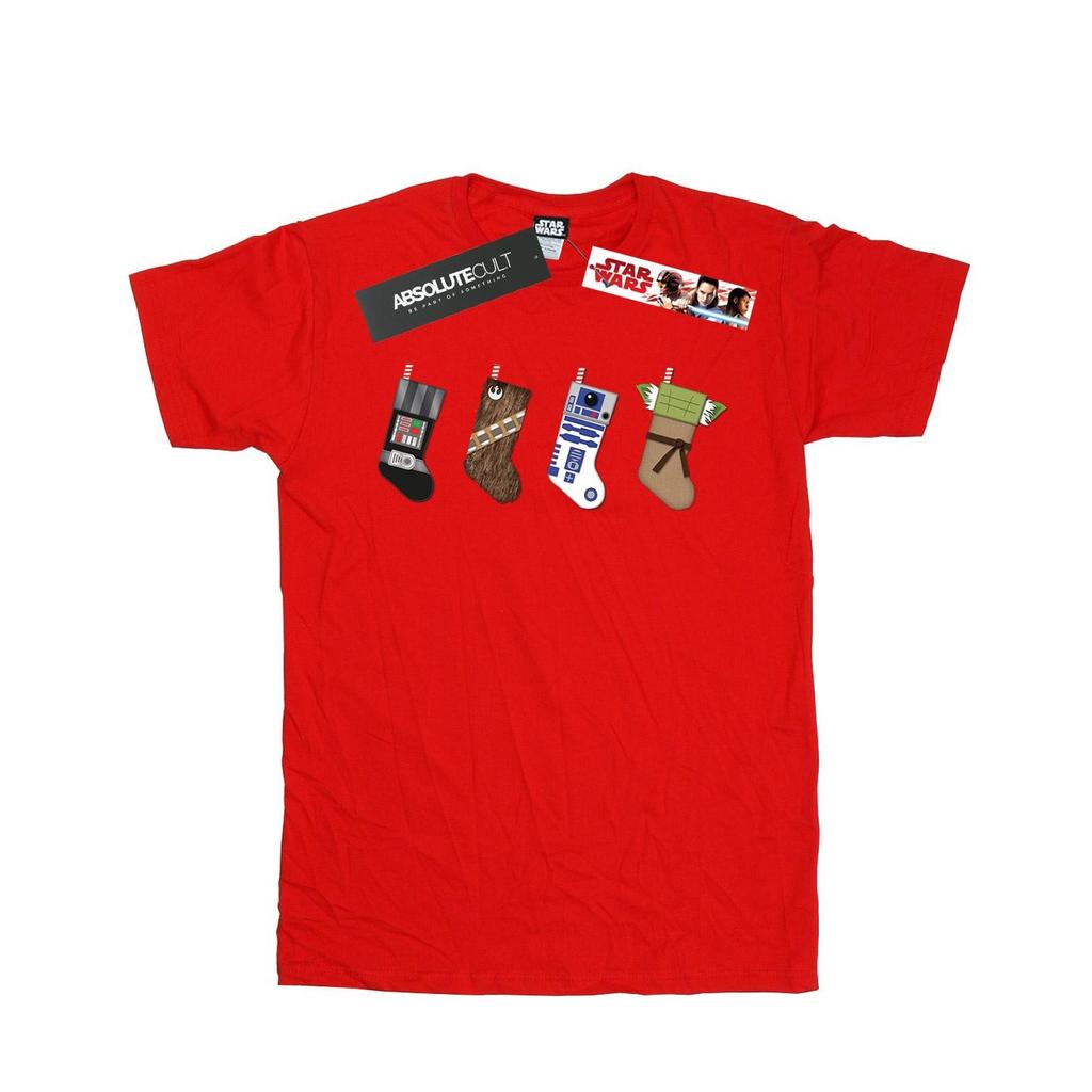 Star Wars Mens Christmas Stockings T-Shirt
