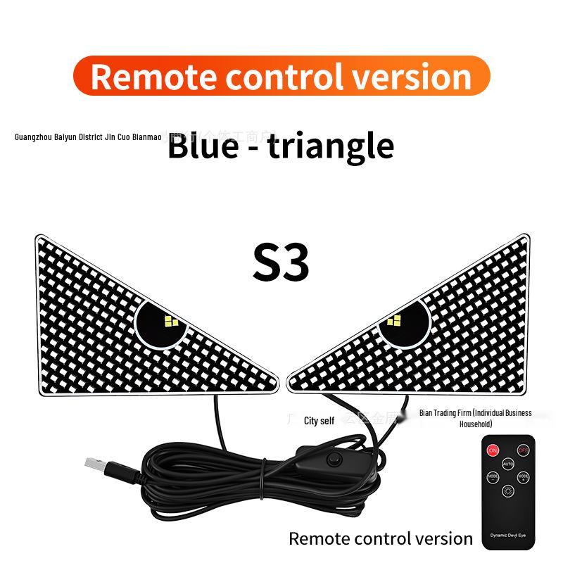 Cross-Border LED Rear Windshield Expression Light with Remote Control