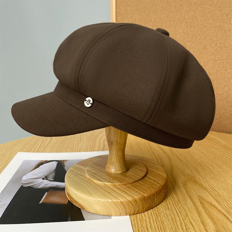 Korean Style Cloud Berets Vintage Newsboy Fashion Octagonal Cap for Women Girls