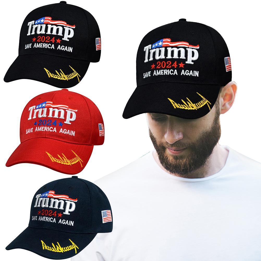 Бейсболка Trump 2024 года Кепка дальнобойщика Дышащая модная бейсболка Спасите Америку снова Вышитая кепка папы для мужчин и женщин