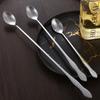 Стальная ложка для мороженого и чая Бармен для смешивания Мешалки для коктейлей Инструмент для размешивания Чайная ложка