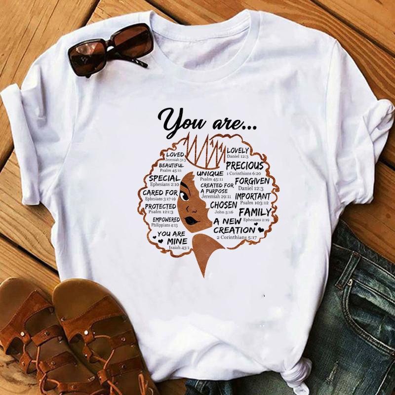 Fashion Casual Girls Letter Graphics Women's T-Shirt Summer Loose Tees 90S Short Sleeve O-Neck Blouses Ladies White Tops Clothes