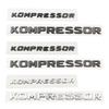 3D KOMPRESSOR Эмблема Буквы Для Benz W203 W204 W211 W210 Класса C SLK ABS Глянцевый Черный Хром Логотип на Багажник Наклейка Аксессуары