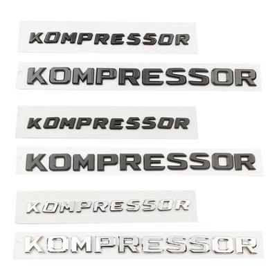 3D KOMPRESSOR Эмблема Буквы Для Benz W203 W204 W211 W210 Класса C SLK ABS Глянцевый Черный Хром Логотип на Багажник Наклейка Аксессуары