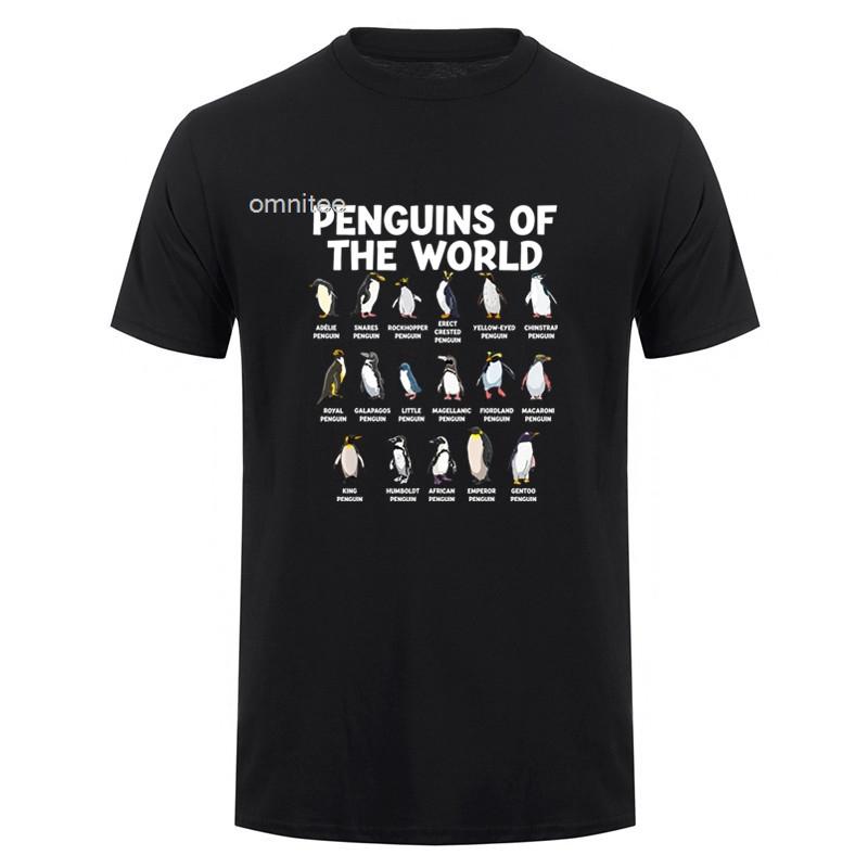 Penguin Penguins Animals of The World Penguin Lovers T Shirt Summer Funny Unisex Tshirt Unisex Clothing HJ020