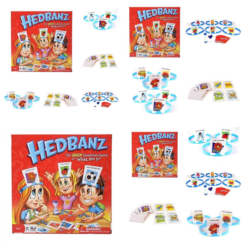 Hedbanz Game What Am I? Guessing Card Game For 2-6 Players