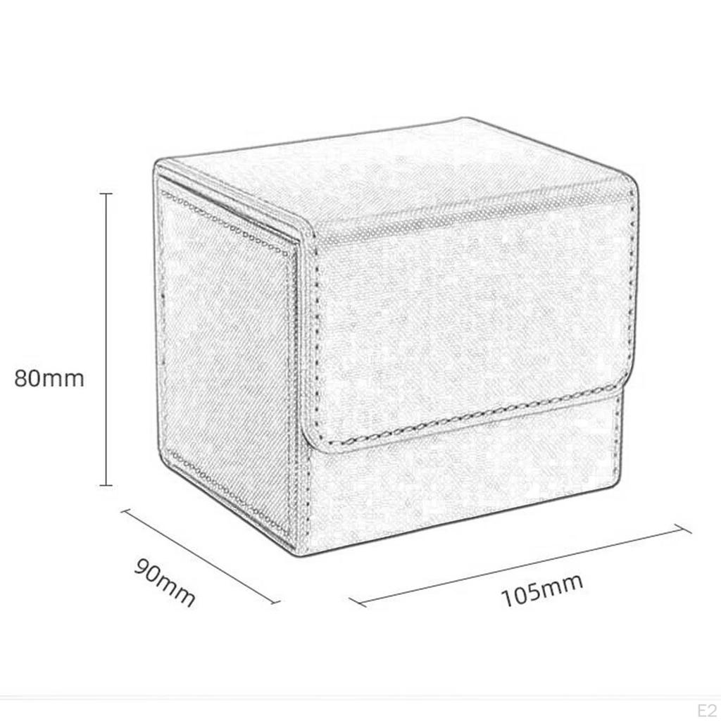 Trading Card Deck Box PU Leather Magnetic Closure Cards