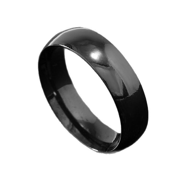 Мужское кольцо из рифленой матовой нержавеющей стали - Не тускнеющее, Модное титановое покрытие