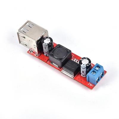 DC 6V-40V 12V до 5V 3A Двойное USB-зарядное устройство Модуль понижающего преобразователя постоянного тока Lm2596