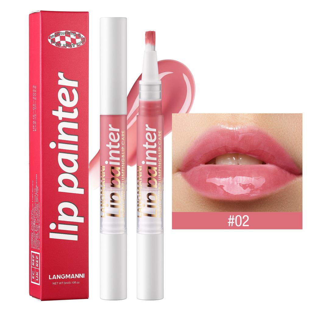 Новый блеск для губ Spin Pearl, легкий цвет, мягкая кисть, мерцающий увлажняющий блеск для губ, макияж для девочек