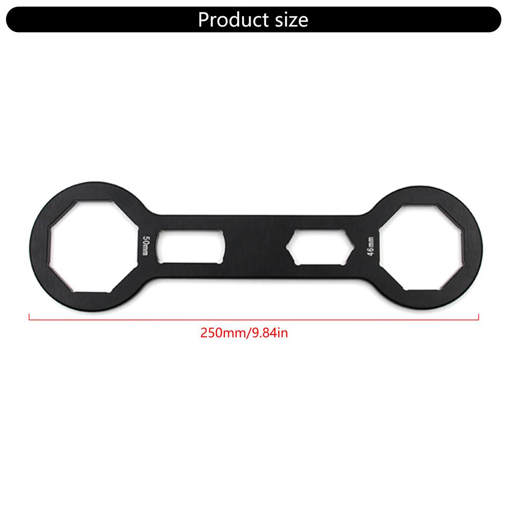 Aluminum Motorcycle Fork Caps Wrench Suitable for Front Forks Suspension Tuning Shock Absorbers Removal and Rebuild Tool
