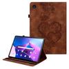 For Lenovo Tab M10 Plus (3rd Gen) Leather Case Heart Imprint Foldable Stand Card Slot Stylus Holder Tablet Cover