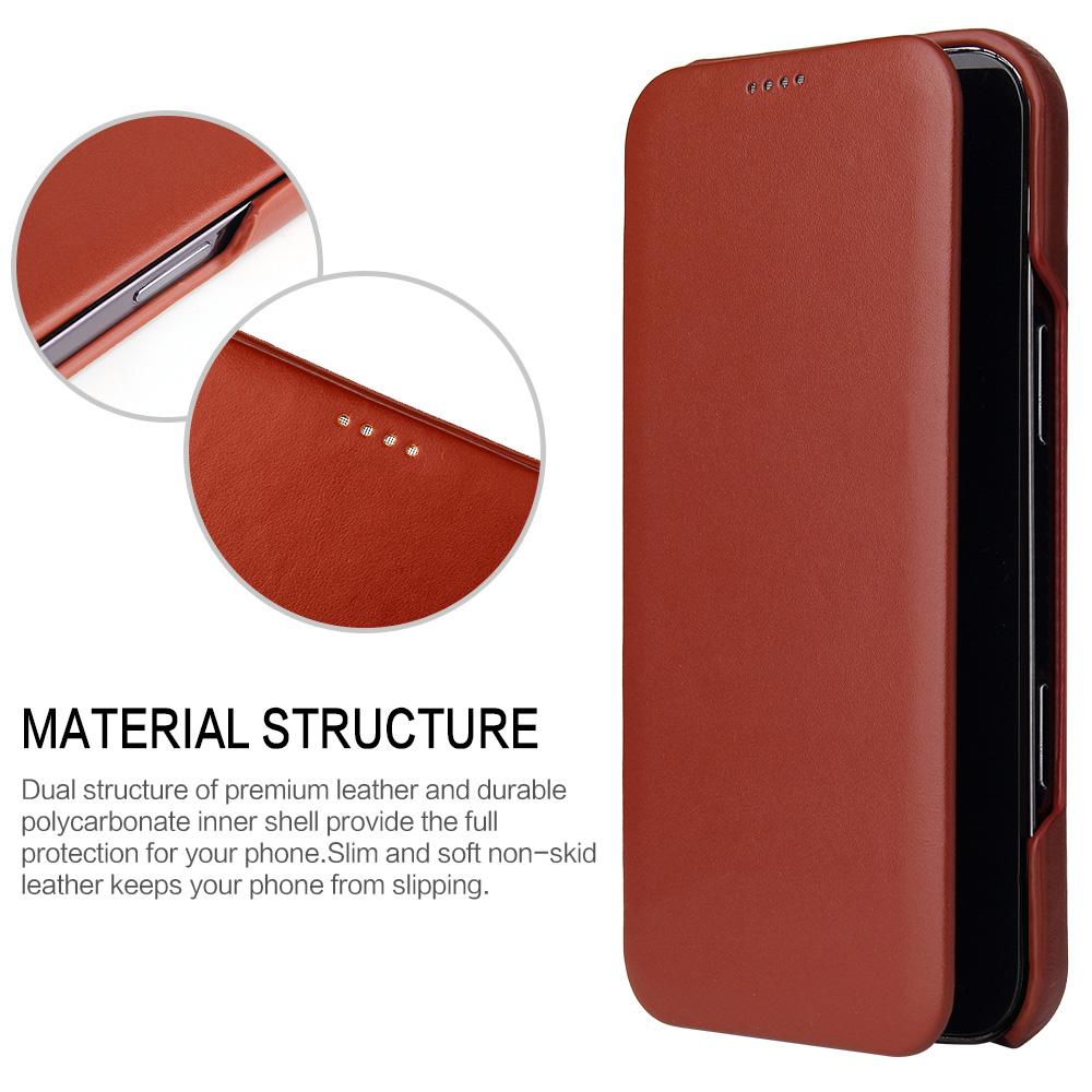 Fierre Shan-002 Роскошный Бизнес Чехол-Книжка из Кожи для iPhone 17/17e/17 Pro/17 Pro Max Защитные Пленки Задняя Крышка Телефона
