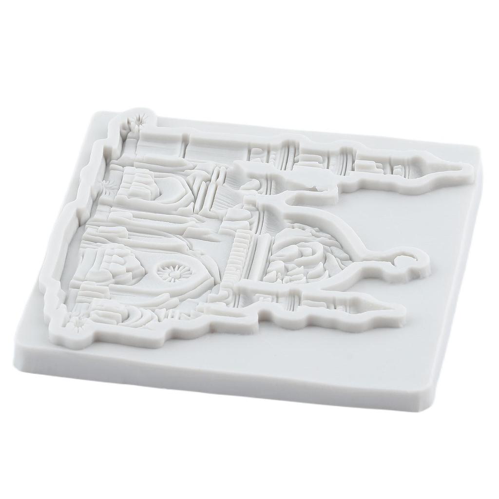 Силиконовая форма «Сказочный замок», формы для мастики «Замок», инструменты для украшения торта, топпер для кексов, форма для конфет, смолы, полимерной глины, шоколада, гампасты