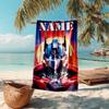 Personalized customized proof beach towel with Optimus Prime pattern - soft, absorbent,quick-drying,perfect swimming,camping&bathing