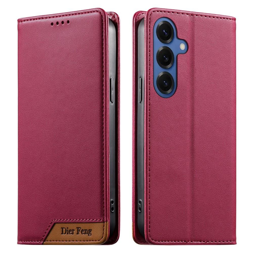 Wallet Case for Galaxy S26+ - Leather/PU, Red