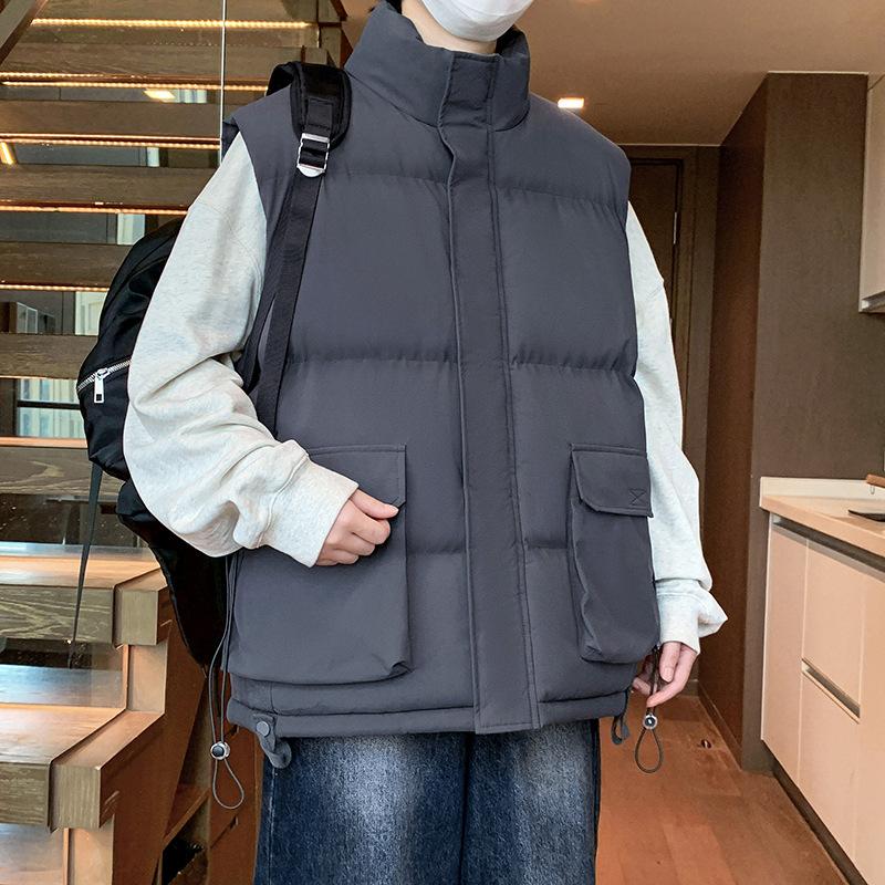 2025 новый жилет мужской хлопковый жилет жилет жилет терможилет молодежный без рукавов спортивная куртка мужской топ мужской