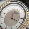 Used Seiko SEIKO Watch CREDOR Quartz SS 18KT 5A70-3000 Diamond Shell Dial Silver Color Gold Color Ladies 6W188