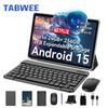TABWEE T20 Android 15 24GB RAM 256GB ROM Tablet 10.1 Inches 1280x 800 FHD Display Octa Core UMS9230 T606 PC Tablet with Keyboard