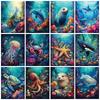 Full Round Diamond Painting Kits Dolphin Sea Turtle Home Decor Embroidery Mosaic Animal Wall Art