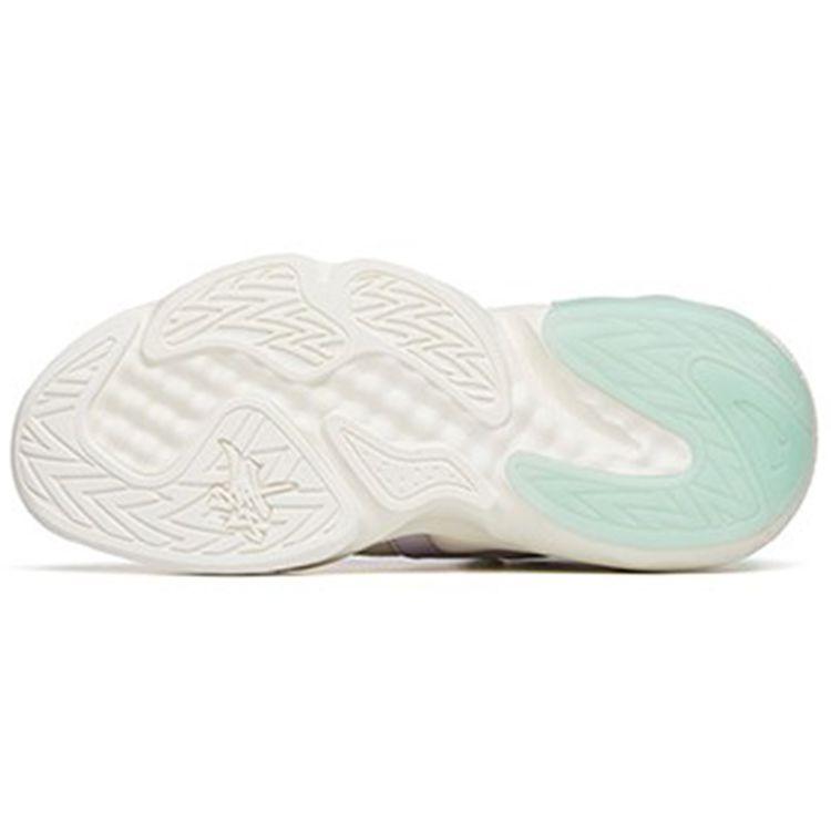 Anta Badass Lifestyle Series Lightweight Durable Low-Top Sneakers Women Sneakers White Purple Blue 122228080-2