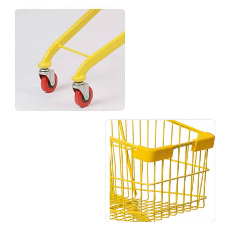 SuShi 30L Metal Shopping Trolley with Golden Diamond Wheels