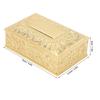 Vintage Jewelry Box Carved Elegant Colorfast Zinc Alloy Soft Velvet Lining Trinket Storage Box for