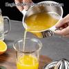 Manual Juicer Lemon Orange Squeezer Portable Hand Press Stainless Steel Citrus Juicer for Home Kitchen
